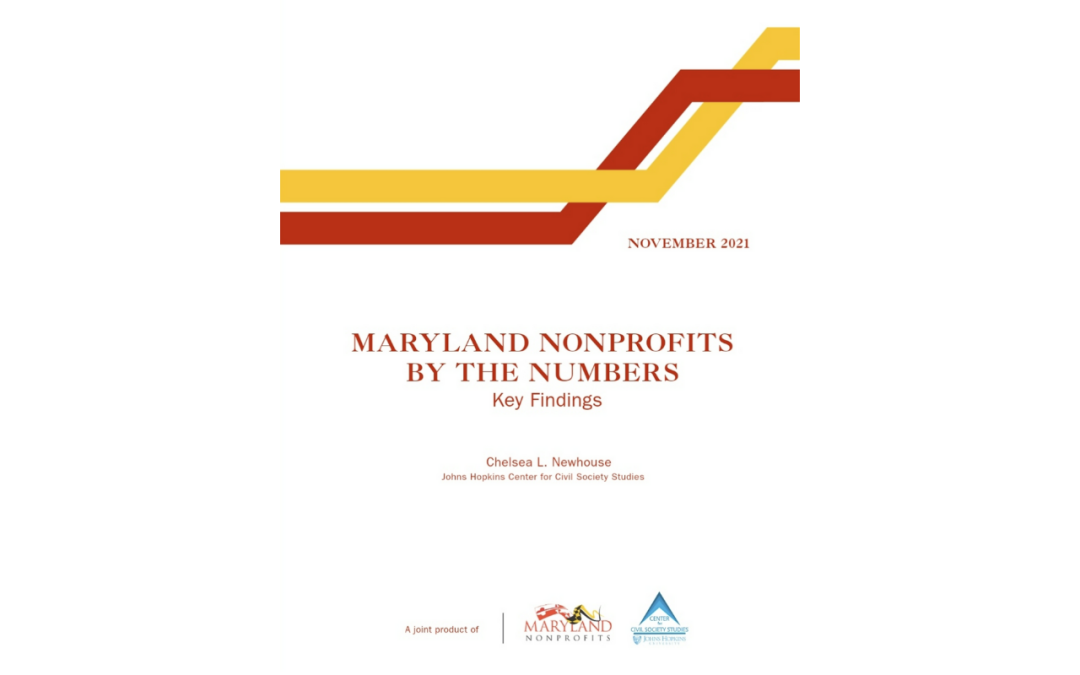RELEASE: New study shows nonprofit sector drives economic and community development in Maryland State
