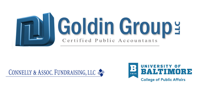 Goldin Group, Connelly and Associates, University of Baltimore logos